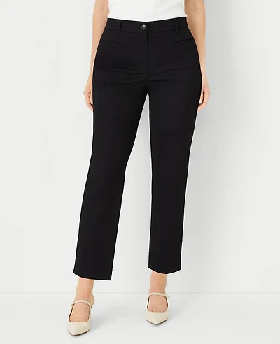 Ann Taylor The Petite Cotton Crop Pant - Curvy Fit Women's