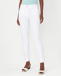 Ann Taylor The Petite Cotton Crop Pant