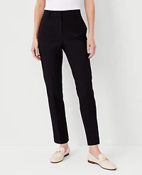 Ann Taylor The High Rise Eva Ankle Pant - Curvy Fit Black Women's