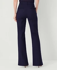Ann Taylor The Petite High Rise Trouser Pant in Stretch Cotton Size 2 Night Sky Women's