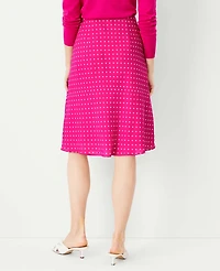 Ann Taylor Petite Dotted Slip Skirt Hot Pink Poppy Women's