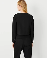 Ann Taylor The Crew Neck Jacket Seasonless Stretch Women's