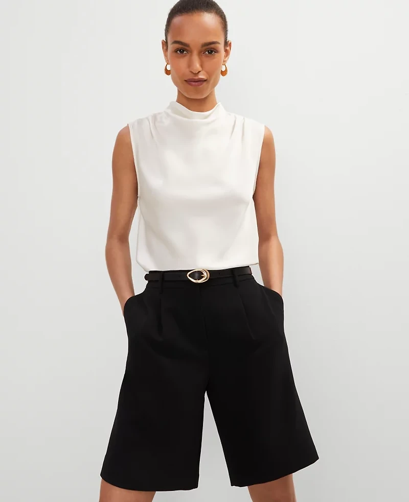 Ann Taylor Cowl Neck Shell Top Women's