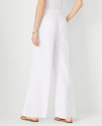 Ann Taylor The Pleated Wide-Leg Pant Size 12 White Women's