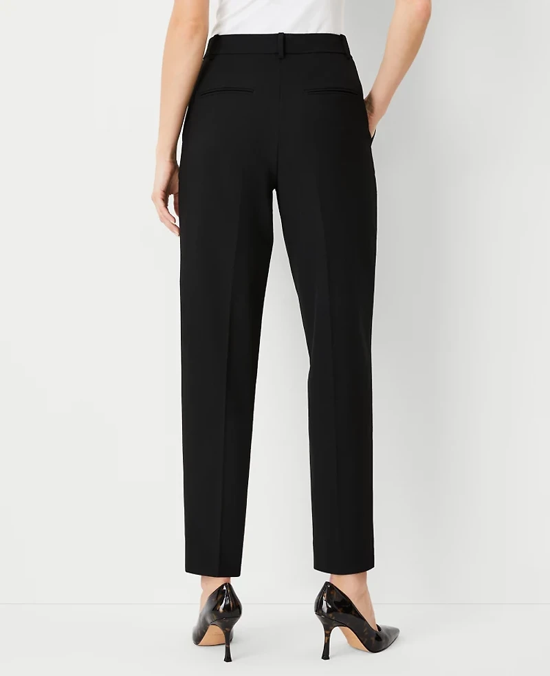 Ann Taylor The High Rise Pleated Taper Pant Seasonless Stretch Women's