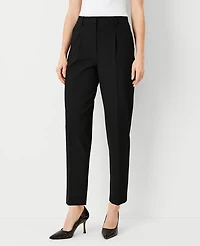 Ann Taylor The High Rise Pleated Taper Pant Seasonless Stretch Women's