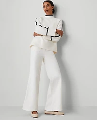 Ann Taylor The Patch Pocket Corduroy Flare Pant Winter White Women's