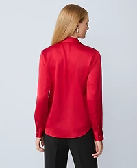 Ann Taylor Satin Essential Shirt Women's