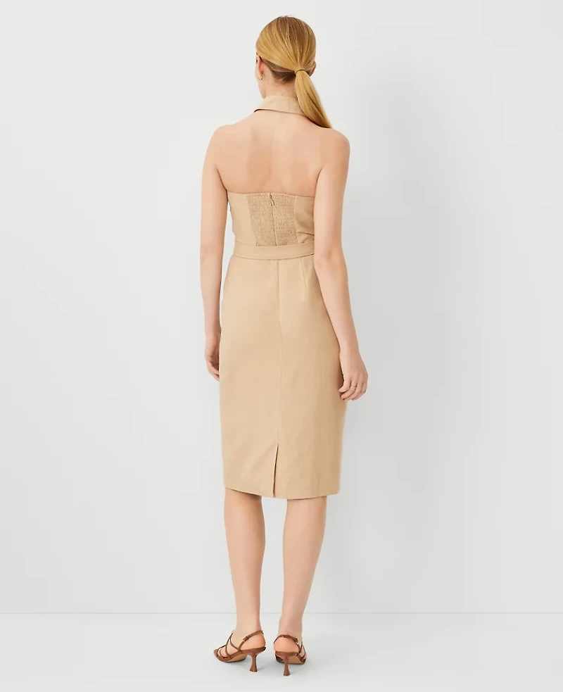 Ann Taylor Collared Sleeveless Sheath Dress Baguette Women's