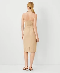 Ann Taylor Collared Sleeveless Sheath Dress Baguette Women's