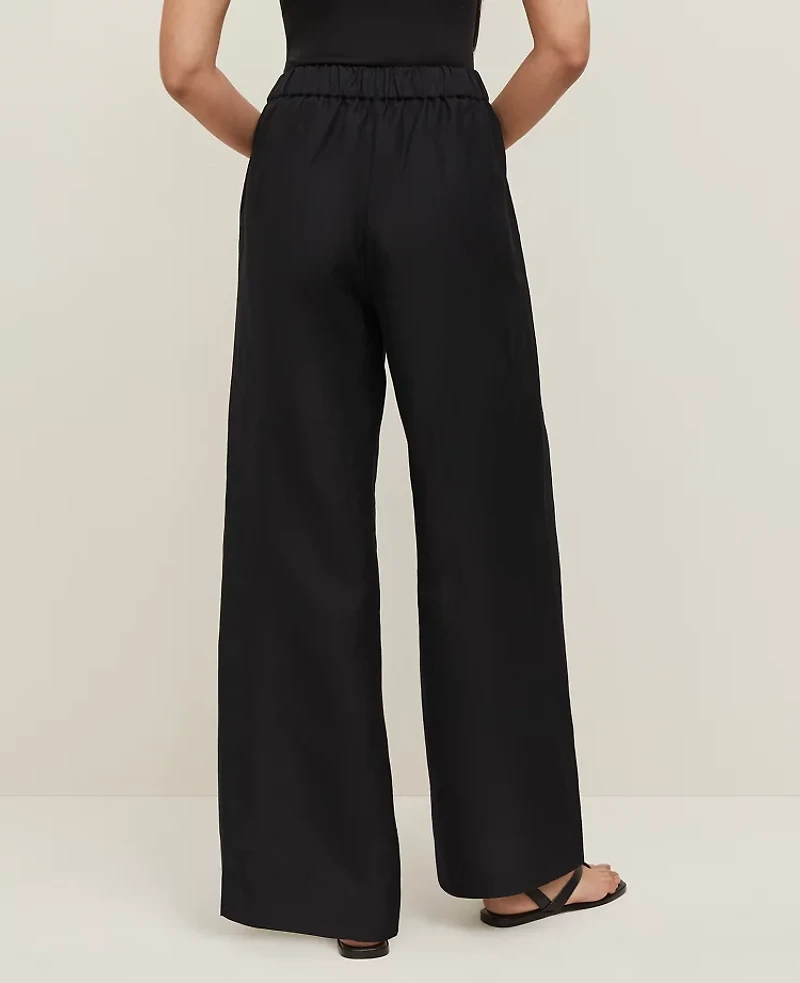 Ann Taylor The Petite Easy Palazzo Pant Linen Blend XS Women's