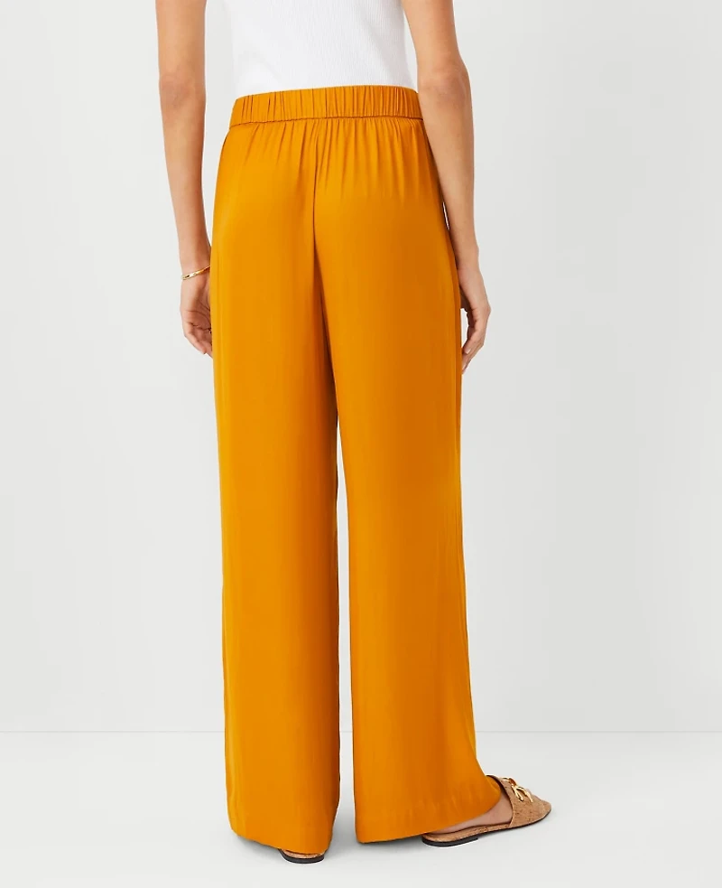 Ann Taylor The Easy Palazzo Pant Size Small Inca Gold Women's