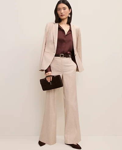 Ann Taylor The Jayne Trouser Houndstooth Neutral Blend Women's