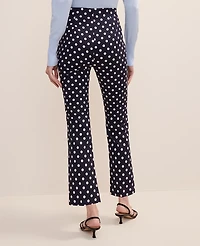 Ann Taylor The Flare Capri Pant Polka Dot Night Sky Women's