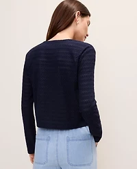 Ann Taylor Textured Knit Cardigan Women's