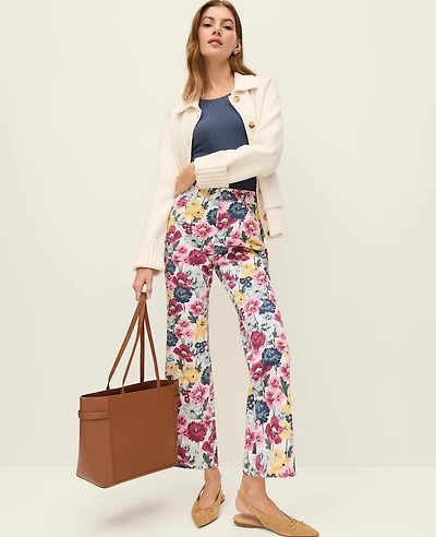 Ann Taylor The Petite Weekend Collection Floral Cropped Boot Jean Women's