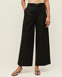 Ann Taylor The Belted Wide-Leg Ankle Pant Women's