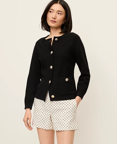 Ann Taylor Crew Neck Cardigan Women's