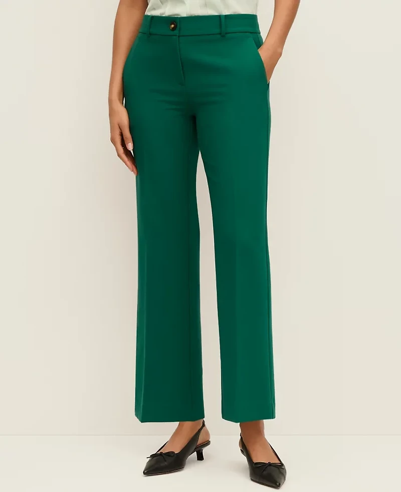 Ann Taylor The Jayne Crop Trouser Midnight Emerald Women's