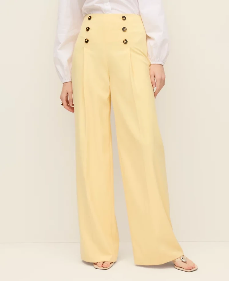 Ann Taylor The Wide-Leg Sailor Pant Sun Soaked Women's