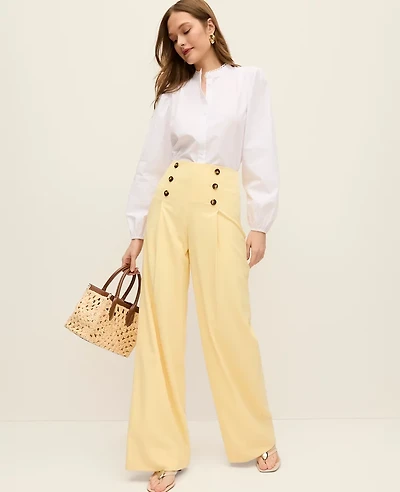 Ann Taylor The Wide-Leg Sailor Pant Sun Soaked Women's