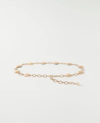 Ann Taylor Metal Chain Belt Gold Women's