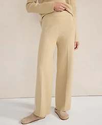 Ann Taylor Haven Well Within Tuxedo Stripe Pants Frosty Cream Women's