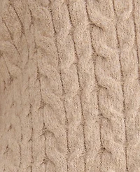 Ann Taylor Haven Well Within Organic Cotton Blend Gradient Cable Cardigan Cashew Tan Women's