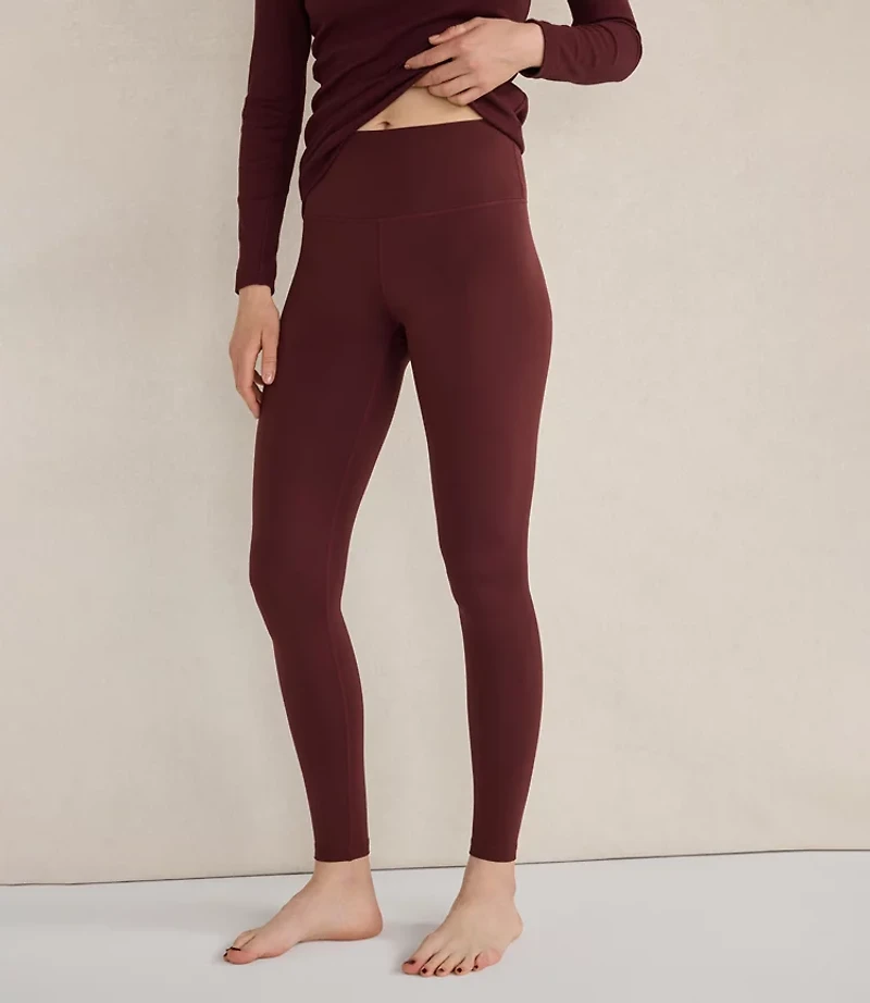 Ann Taylor Haven Well Within Balance 1.0 Leggings Burgundy Women's