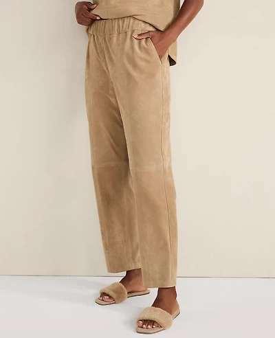 Ann Taylor Haven Well Within Suede Pants Size Small Nougat-Haven Women's