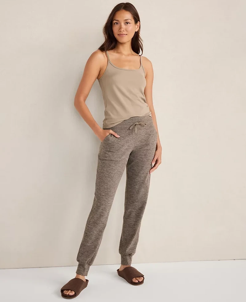 Ann Taylor Haven Well Within Balance Heather Drawstring Joggers Truffle Women's