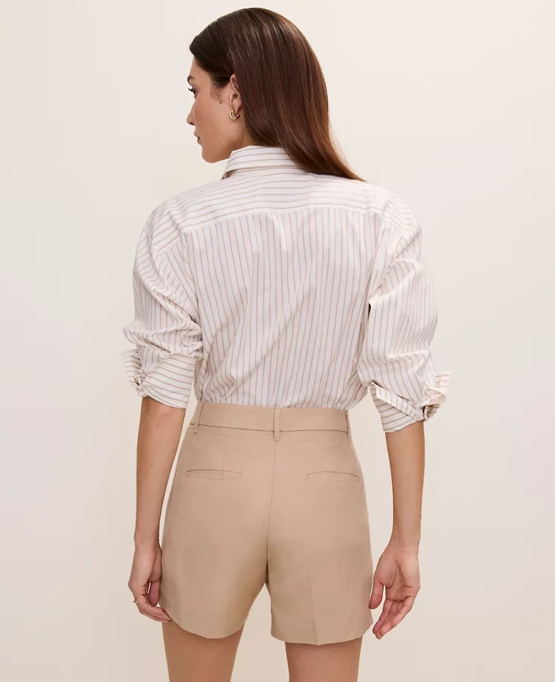 Ann Taylor The Petite City Short Linen Blend Women's