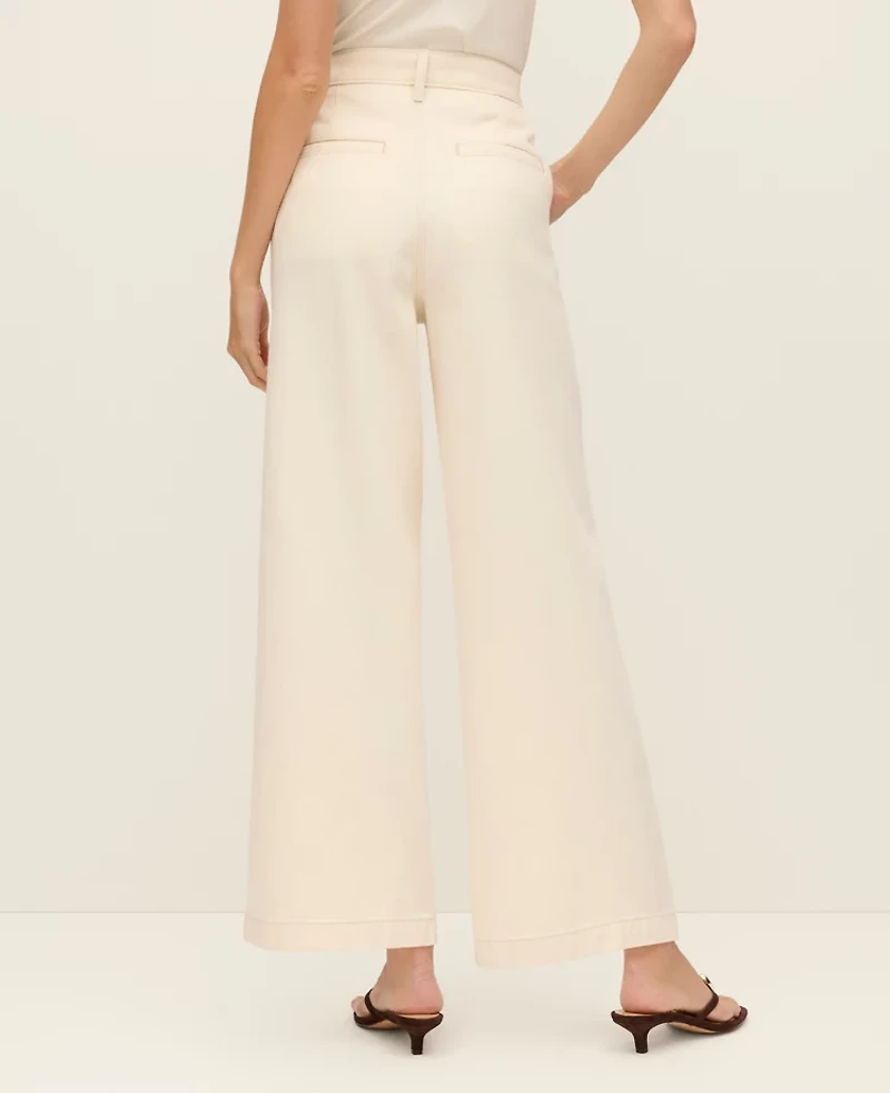 Ann Taylor The Weekend Collection Trouser Jean Ivory Women's