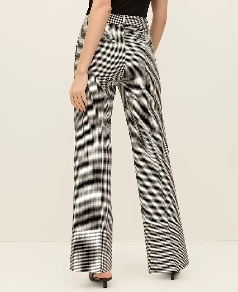 Ann Taylor The Jayne Trouser Gingham Black/White Combo Women's