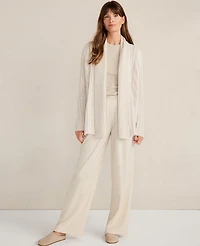 Ann Taylor Haven Well Within Cashmere Cable Open Front Cardigan Women's