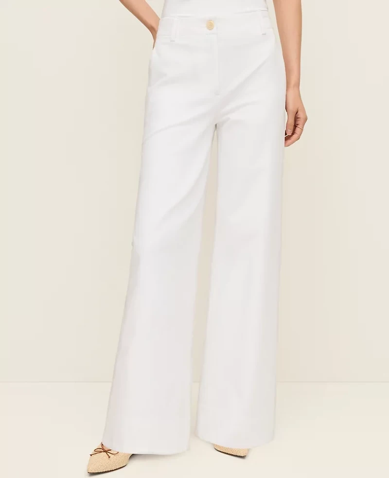 Ann Taylor The Petite Modern Wide-Leg Pant Bi-Stretch Women's