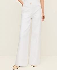 Ann Taylor The Petite Modern Wide-Leg Pant Bi-Stretch Women's