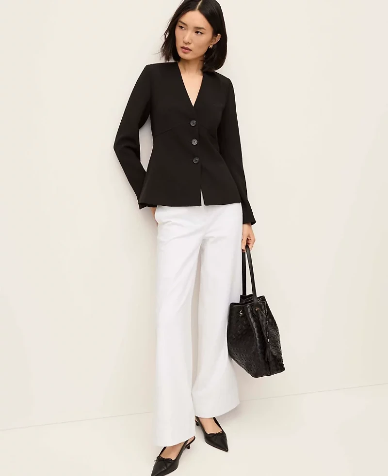 Ann Taylor The Petite Modern Wide-Leg Pant Bi-Stretch Women's