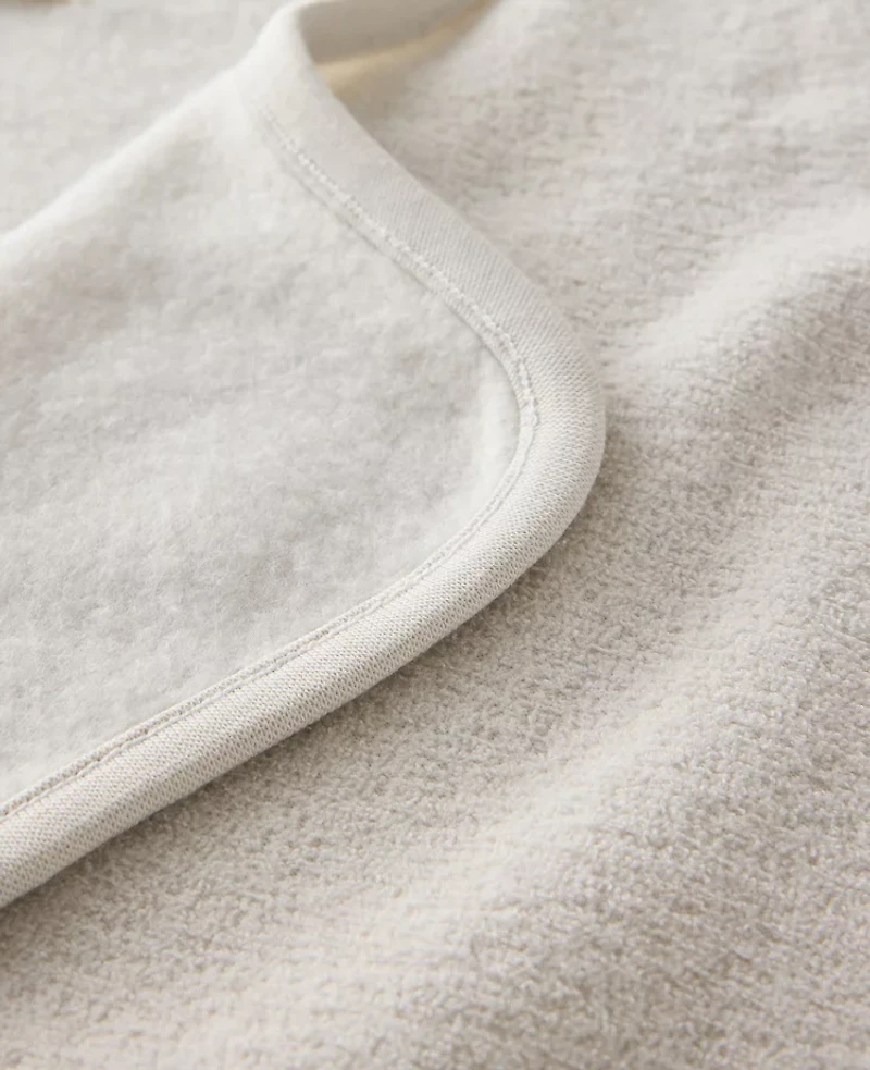 Ann Taylor Haven Well Within Brushed Terry Open Front Jacket Full Moon Grey Women's