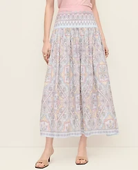 Ann Taylor Petite Paisley Maxi Skirt Women's
