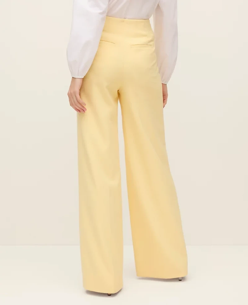 Ann Taylor The Petite Wide-Leg Sailor Pant Sun Soaked Women's