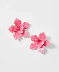 Ann Taylor Floral Statement Stud Earrings Bougainvillea Women's