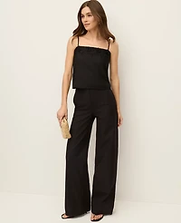 Ann Taylor The Petite Modern Wide Leg Pant Twill Women's
