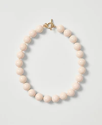 Ann Taylor Stone Statement Necklace Ivory Women's