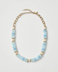 Ann Taylor Mixed Stone Necklace Sky Gazing Women's