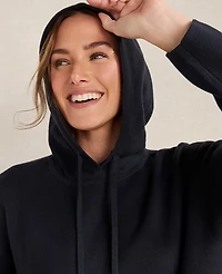 Ann Taylor Haven Well Within Viscose Blend Long Sleeve Hoodie Nightfall Navy Women's