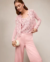 Ann Taylor Sequin Open Cardigan Women's