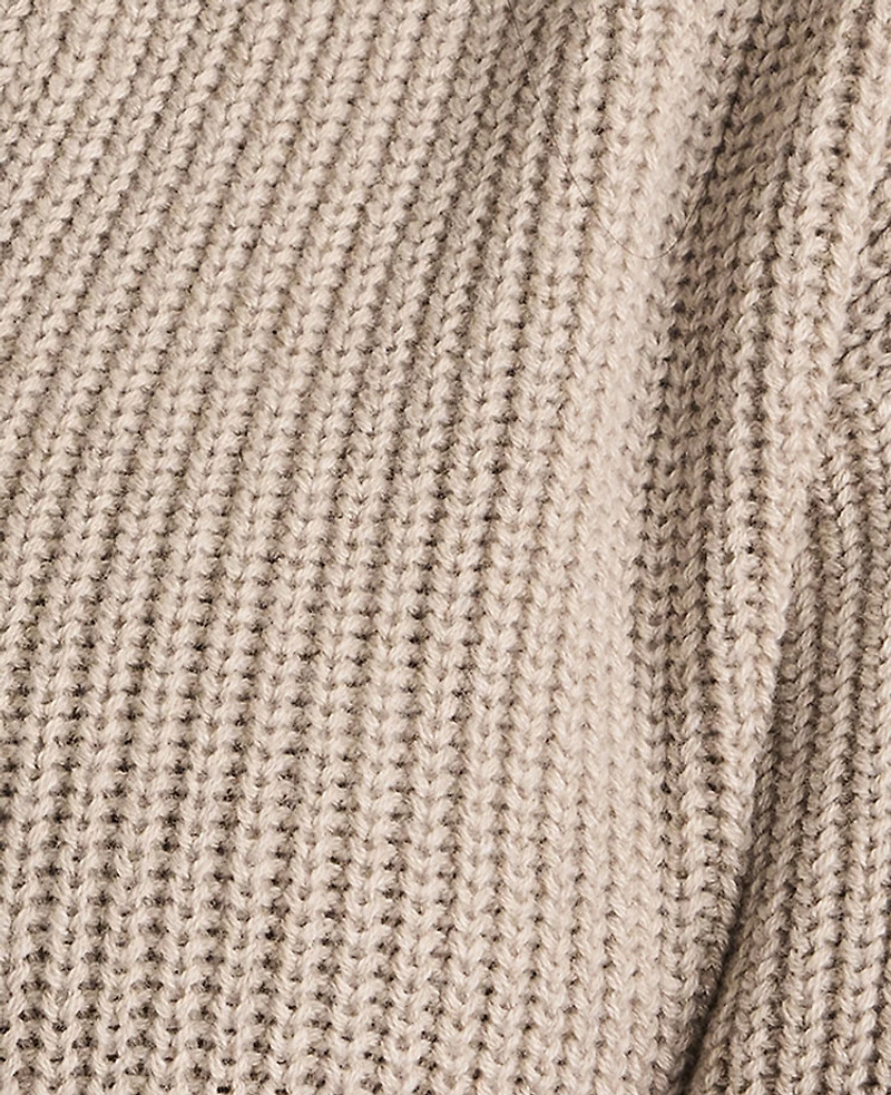 Ann Taylor Haven Well Within Organic Cotton Cashmere Shaker Stitch Hoodie Fog Grey Heather Women's