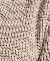 Ann Taylor Haven Well Within Organic Cotton Cashmere Shaker Stitch Hoodie Fog Grey Heather Women's