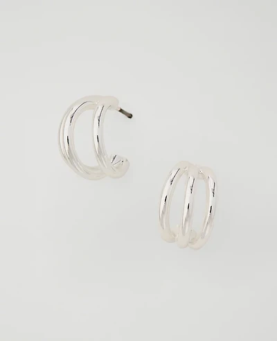 Ann Taylor Double Hoop Earrings Women's